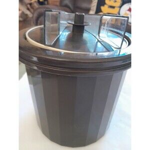 Tupperware ice bucket with tongs